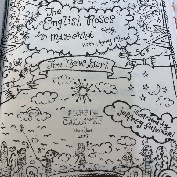 The English Roses Series Book 3 The New Girl by Madonna (2007, Hardcover) - Picture 3 of 10